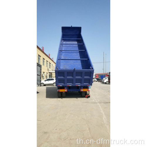 Good 3 Axle Lowbed Dump Semi Trailer Truck